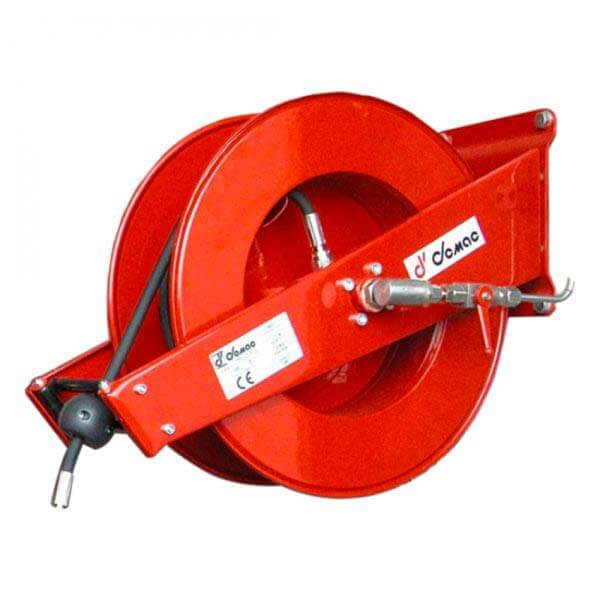 HIGH PRESSURE COMPRESSED AIR SPRING DRIVEN HOSE REEL